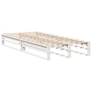 vidaXL fehér tömör fenyőfa ágy matrac nélkül 75 x 190 cm