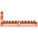 vidaXL viaszbarna tömör fenyőfa ágy matrac nélkül 75 x 190 cm