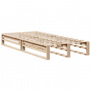 vidaXL tömör fenyőfa ágykeret matrac nélkül 90 x 190 cm