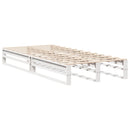 vidaXL fehér tömör fenyőfa ágykeret matrac nélkül 90 x 190 cm