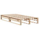 vidaXL tömör fenyőfa ágy matrac nélkül 90 x 200 cm