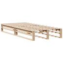 vidaXL tömör fenyőfa ágy matrac nélkül 100 x 200 cm