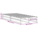 vidaXL tömör fenyőfa ágy matrac nélkül 100 x 200 cm