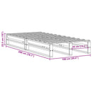 vidaXL fehér tömör fenyőfa ágy matrac nélkül 100 x 200 cm