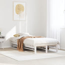 vidaXL fehér tömör fenyőfa ágy matrac nélkül 100 x 200 cm