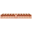 vidaXL viaszbarna tömör fenyőfa ágy matrac nélkül 100 x 200 cm