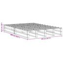 vidaXL tömör fenyőfa ágykeret ágy matrac nélkül 120 x 200 cm