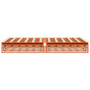 vidaXL viaszbarna tömör fenyőfa ágy matrac nélkül 120 x 200 cm