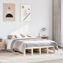 vidaXL tömör fenyőfa ágy matrac nélkül 150x200 cm