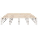 vidaXL fehér tömör fenyőfa ágy matrac nélkül 150 x 200 cm