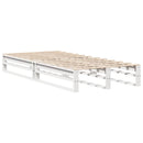 vidaXL fehér tömör fenyőfa ágy matrac nélkül 75 x 190 cm