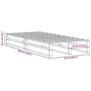 vidaXL fehér tömör fenyőfa ágy matrac nélkül 75 x 190 cm