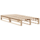 vidaXL tömör fenyőfa ágykeret matrac nélkül 90 x 190 cm