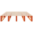 vidaXL viaszbarna tömör fenyőfa ágy matrac nélkül 120 x 190 cm