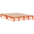 vidaXL viaszbarna tömör fenyőfa ágy matrac nélkül 120 x 190 cm