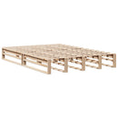 vidaXL tömör fenyőfa ágy matrac nélkül 135 x 190 cm
