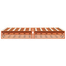vidaXL viaszbarna tömör fenyőfa ágy matrac nélkül 140 x 190 cm