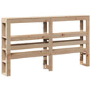 vidaXL tömör fenyőfa fejtámla polcokkal 160 cm