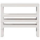 vidaXL fehér tömör fenyőfa fejtámla polcokkal 90 cm