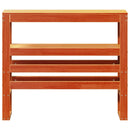 vidaXL viaszbarna tömör fenyőfa fejtámla polcokkal 90 cm