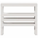 vidaXL fehér tömör fenyőfa fejtámla polcokkal 75 cm