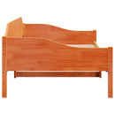 vidaXL viaszbarna tömör fenyő ágykeret matrac nélkül 80x200 cm