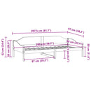 vidaXL tömör fenyőfa ágy matrac nélkül 90 x 200 cm