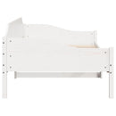 vidaXL fehér tömör fenyőfa ágy matrac nélkül 90 x 200 cm