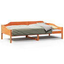 vidaXL viaszbarna tömör fenyőfa ágy matrac nélkül 90 x 190 cm