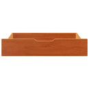 vidaXL 2 db viaszbarna tömör fenyőfa ágy alatti fiók 85 x 55 x 17 cm