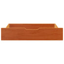vidaXL 2 db viaszbarna tömör fenyőfa ágy alatti fiók 80 x 55 x 16 cm