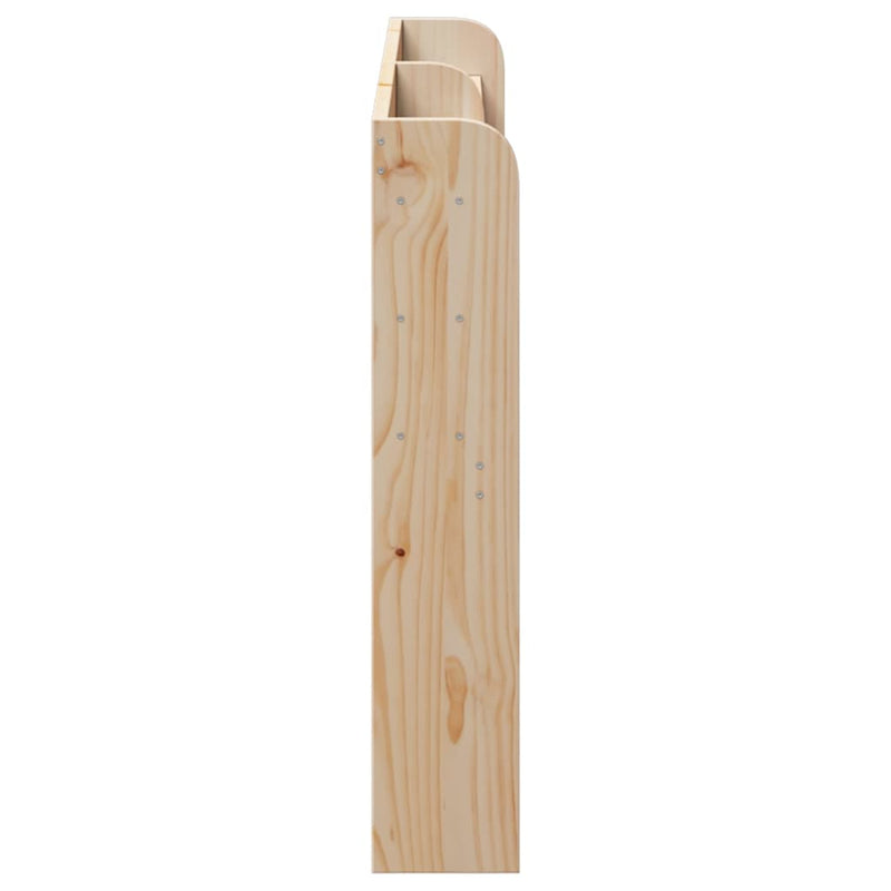 vidaXL tömör fenyőfa fejtámla polcokkal 150 cm