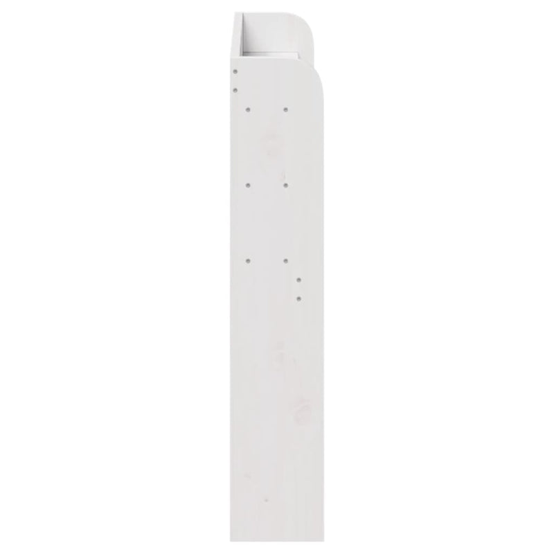 vidaXL fehér tömör fenyőfa fejtámla polcokkal 90 cm