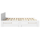 vidaXL fehér ágykeret fejtámlával matrac nélkül 200x200 cm