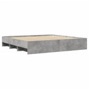 vidaXL betonszürke szerelt fa ágykeret matrac nélkül 180 x 200 cm