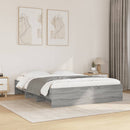 vidaXL szürke sonoma színű szerelt fa ágykeret matrac nélkül 160x200cm