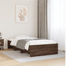 vidaXL barna tölgy színű szerelt fa ágykeret matrac nélkül 90x190 cm