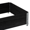vidaXL fekete tömör fenyőfa raklapmagasító 80 x 60 cm