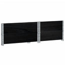 vidaXL 2 db fekete tömör fenyőfa raklapmagasító 80 x 60 cm