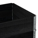 vidaXL 2 db fekete tömör fenyőfa raklapmagasító 80 x 60 cm