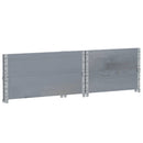 vidaXL 2 db szürke tömör fenyőfa raklapmagasító 80 x 60 cm