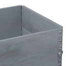 vidaXL 2 db szürke tömör fenyőfa raklapmagasító 80 x 60 cm
