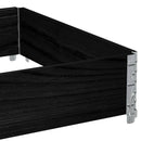 vidaXL fekete tömör fenyőfa raklapmagasító 120 x 80 cm