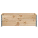 vidaXL 2 db tömör fenyőfa raklapmagasító 120 x 80 cm