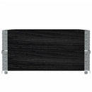 vidaXL 2 db fekete tömör fenyőfa raklapmagasító 120 x 80 cm