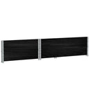 vidaXL 2 db fekete tömör fenyőfa raklapmagasító 120 x 80 cm