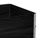 vidaXL 2 db fekete tömör fenyőfa raklapmagasító 120 x 80 cm