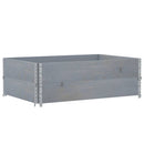 vidaXL 2 db szürke tömör fenyőfa raklapmagasító 120 x 80 cm