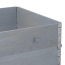 vidaXL 2 db szürke tömör fenyőfa raklapmagasító 120 x 80 cm