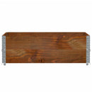 vidaXL 2 db barna tömör fenyőfa raklapmagasító 120 x 80 cm